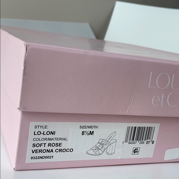 LOUIE et CIE slingback block heel sandal, sz 8.5 - Picture 12 of 14